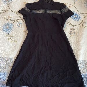 Black mini dress